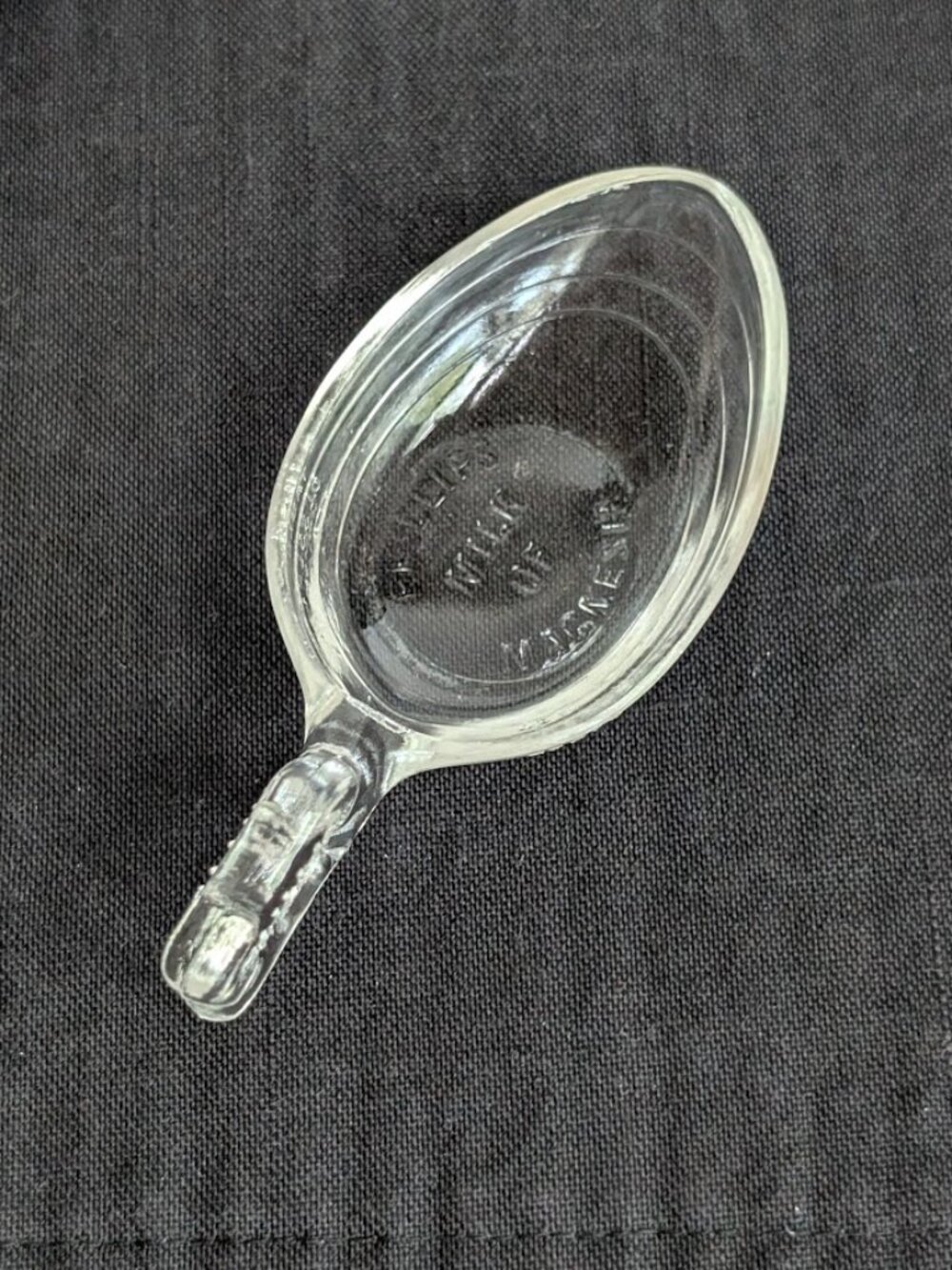 Antique Phillips Milk of Magnesia DOSE GLASS Pharmacy Spoon